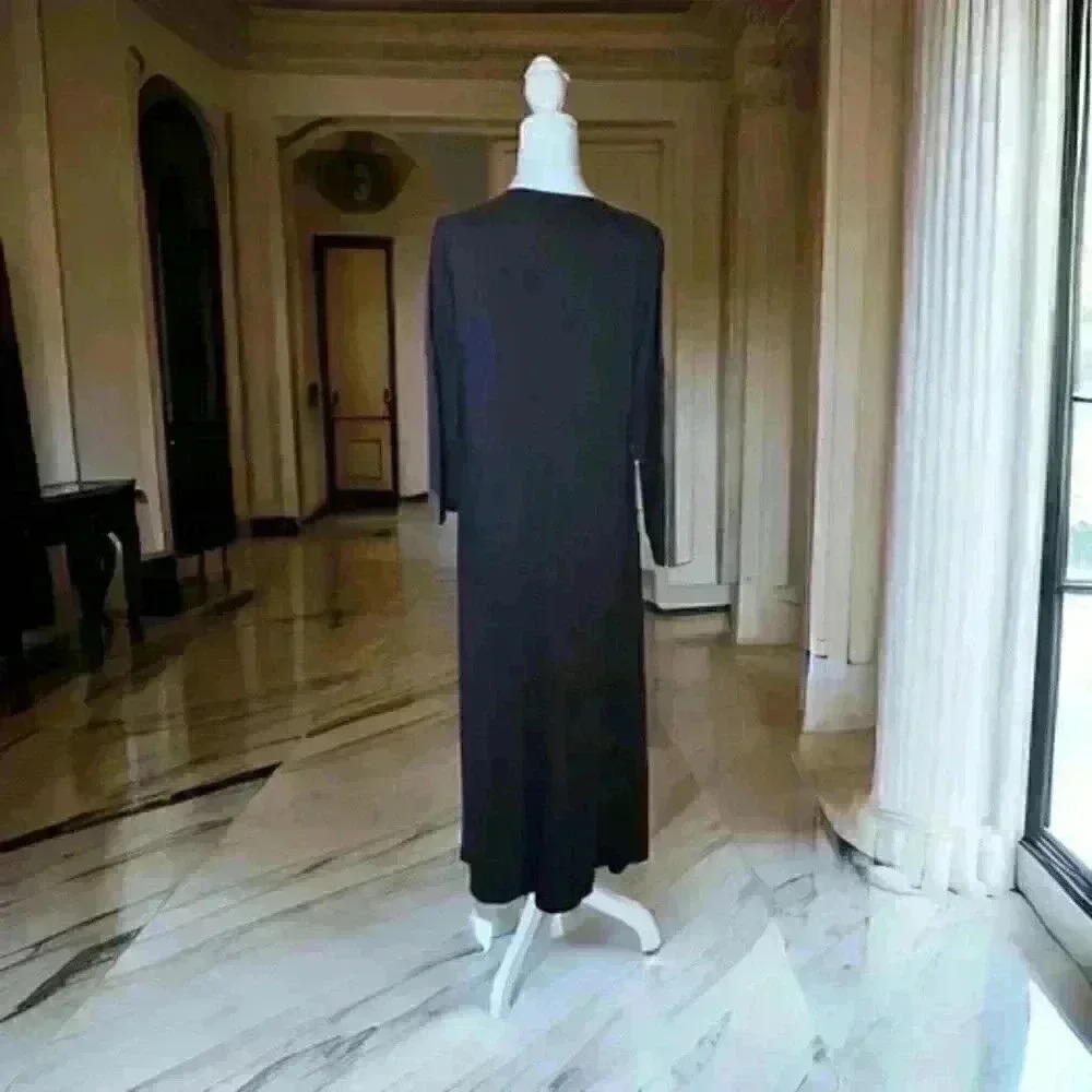 Women's Long Dress in Olive Green/Black Size S - Picture 3 of 3
